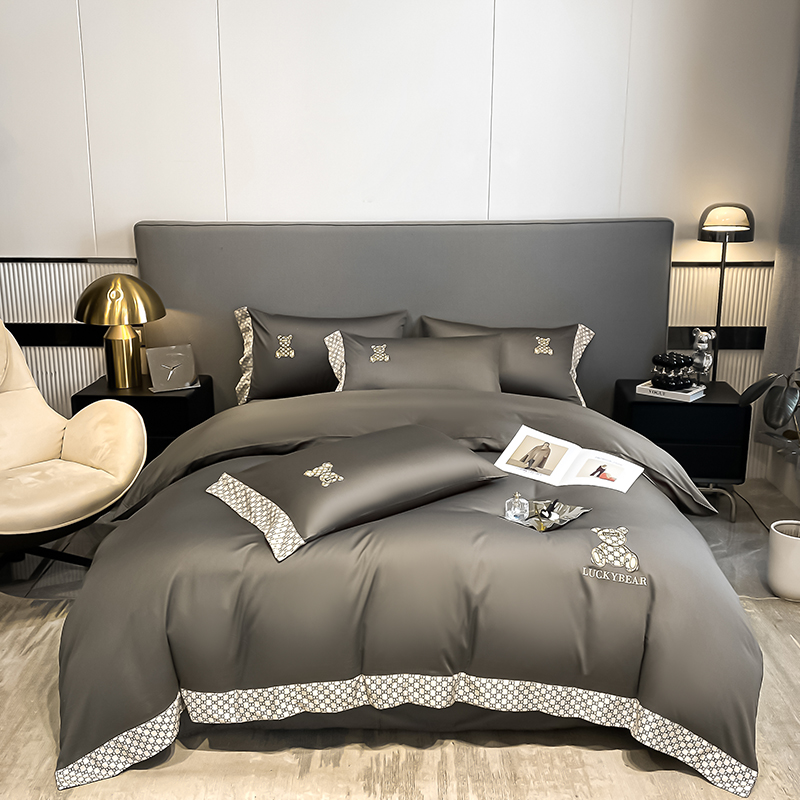 Sleepymill® Luxury printed silk high shine bedding