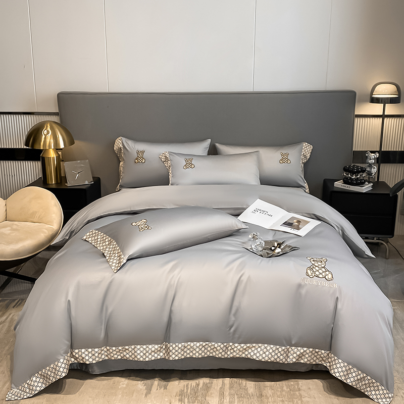 Sleepymill® Luxury printed silk high shine bedding